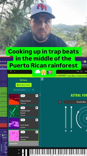 Making trap beat in Puerto Rico 🇵🇷 #shorts #streamer #musicproducer