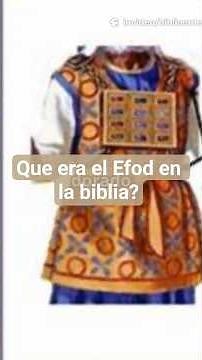 ¡Descubre el efod bíblico en solo 1 minuto!