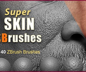 ArtStation - Super Skin -  41 ZBrush Brushes Set  for realistic Human Skin // Fruits // Body Parts | Brushes