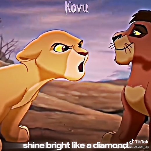Kovu and Kiara Kiss Scene in The Lion King 2