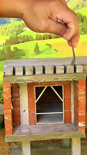 Mini House Boundary Wall Build 🧱Secure boundary wall for mini homes. #foryou #foryoupage #fyp #Satisfying #MiniHouse