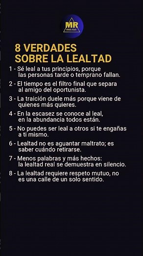 8 Verdades Sobre la LEALTAD #desarrollopersonal #mentalidad #exito