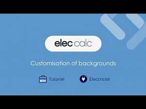 elec calc tutorial - Customisation of backgrounds