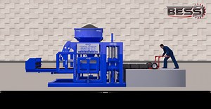 PRS600 SEMI-AUTOMATIC HOLLOW BLOCK MACHINE ⚙️