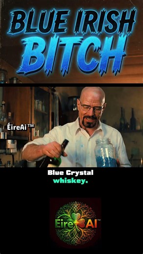 Irish breaking bad - Blue Irish Crystal #breakingbad #walterwhite #irish