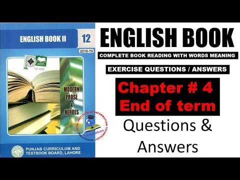 English Book II class 12 Chapter 4 Q & A exercise