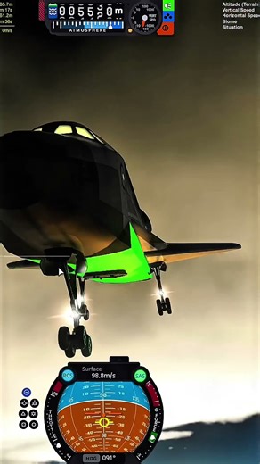 First ever space shuttle reentry in ksp best landing ever🥰 #nasa #kerbalspaceprogram