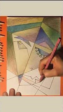How to Draw a Cubism Art for Beginner🎨
