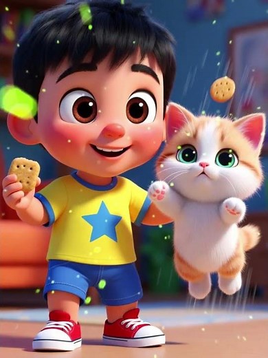 Maaz and the Super Funny Kitten #3dcartoon #kidscartoon