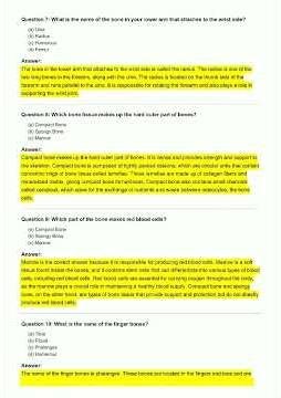 Short On Bones Practice & Trivia Exam Question video