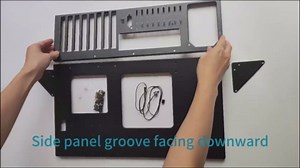 DIY Gaming Computer Case, ATX Open Chassis Case Rack Open Air Pc Case for A TX/M-ATX/ITX Motherboards up to 305x245mm