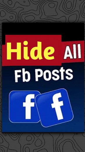 How to Hide All Facebook Posts in One Click | Fast & Easy Trick