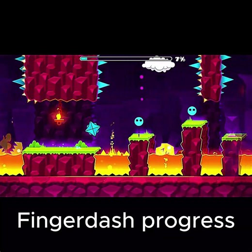 Geometry dash Fingerdash progress