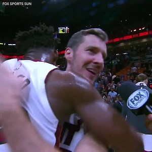 Jimmy Butler had to get the mid-interview hug 😂 | NBA on ESPN