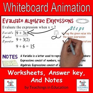 Algebraic Expressions: Whiteboard Animation Packet