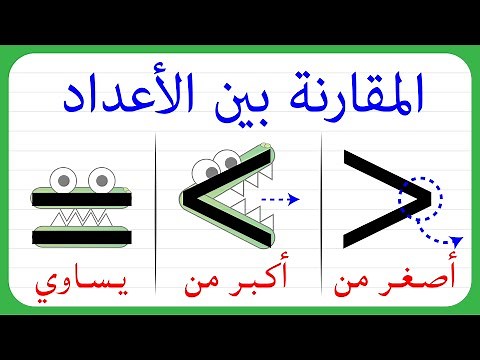 أكبر من وأصغر من _ يساوي _ المقارنة بين الاعداد _ منهج الوزارة الجديد‪@magic-Land‬