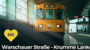 【柏林地铁】柏林地铁 | 4K驾驶室：华沙大街 - 克鲁姆-兰克 | U3线 – BVG