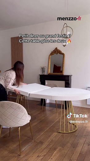 Table ronde extensible GRIVERY : Élégance et confort