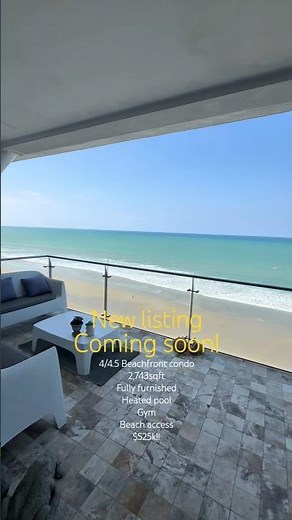 New listing! Beachfront fully furnished only $525k! Ecuador Real Estate #ecuador #beach