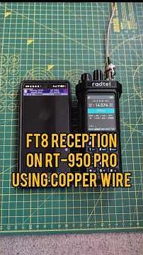 Decode FT8 with a copper wire antenna. FT8TW. Radtel RT-950 Pro. #hamradio #decoding #radio