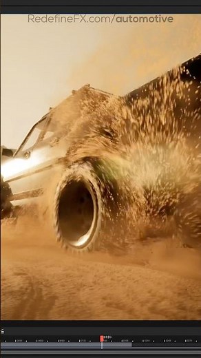 Sand Real-Time VFX Simulation in Unreal Engine 5.7 / Niagara / Automotive #visualeffects