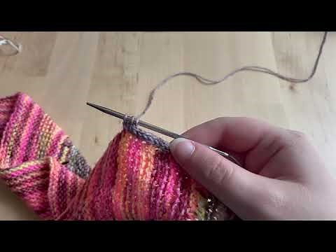 Adding I-Cord to a Finished Garter Stitch Edge