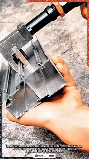 Magnet Tool: Magnetic Retriever Drill Iron Chip Innovation #tool #tools #innovation