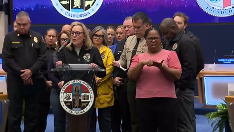 Full Press Conference | LA County fire briefing on Jan. 8