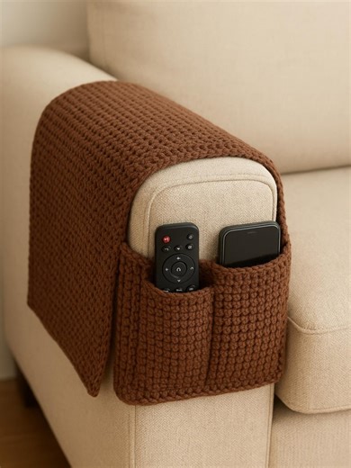 Crochet Sofa Arm Organizer Pattern | Remote Holder PDF - Etsy Denmark