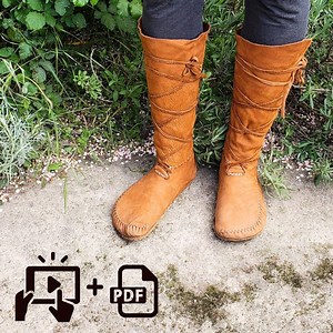 Moccasin & Boot Pattern Making Extensive Video Course, 10  Styles: DIY Leather Barefoot Shoes - Etsy Canada