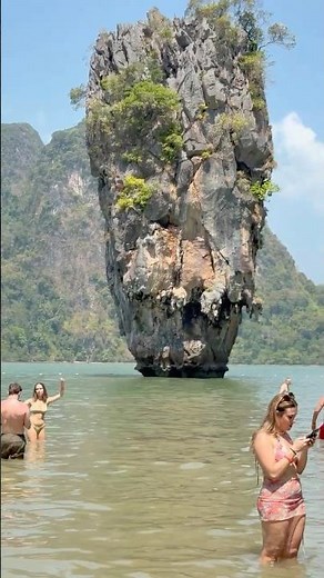 🇹🇭James Bond island Phuket Thailand -Summer Day💦 #thailandtravel #jamesbondisland