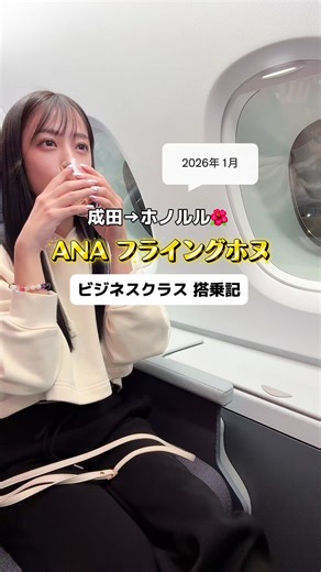 ビジネスクラスでフライングホヌに搭乗する