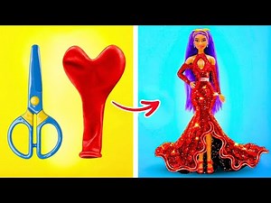 Make Doll Clothes With Balloons 🎈 FUN DIY FOR KIDS (NO SEW)