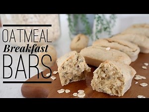 How to make baked OATMEAL BREAKFAST BARS || Meal prep || Refined sugar free