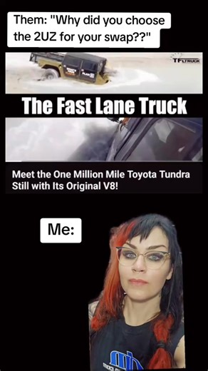 540K views · 7.2K reactions | why the 2UZ it's a million mile engine! credit for the original video to the fast lane truck on YouTube. #2UZ #thisiswhy #millionmiles #onemillionmiles #millionmiletundra #engineswa | Fayehhadley | Facebook