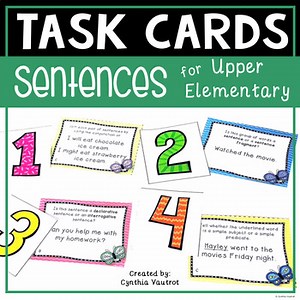 Sentences Task Cards
