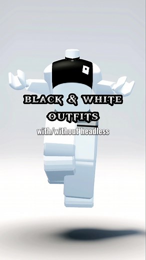 Roblox Black and White Girl Outfit Ideas