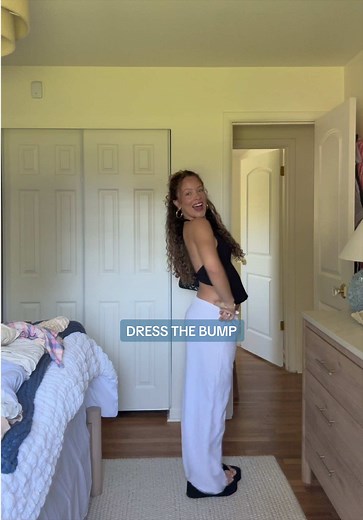 Dress the Bump: Pasta Night Outfit for 2nd Trimester