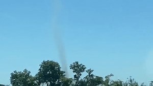 Dust devil surprises drivers on a Kentucky interstate