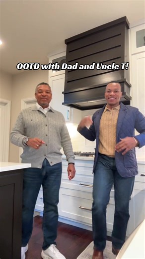 Outfit of the Day with Dad and Uncle T