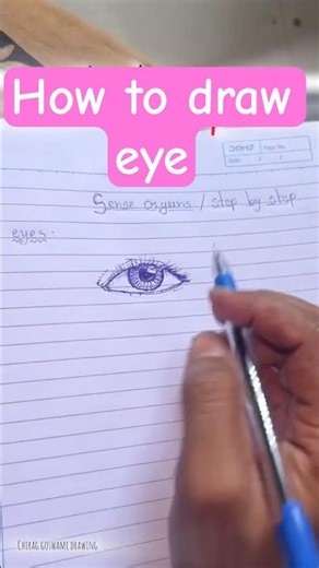 How to draw eye ✨👁️ 🌸| pen sketch editing #painting #easydrawing #drawing #art #sketch #fypシ゚