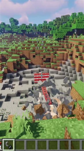 Minecraft Realistic Physics Mod TNT Experiment Gameplay 2025 #24 #shorts