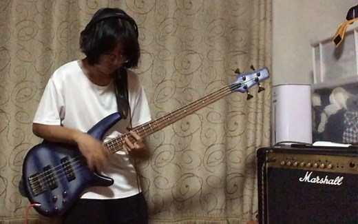 原创Funk电贝司(ibanez sr300E彩绘蓝限量款)