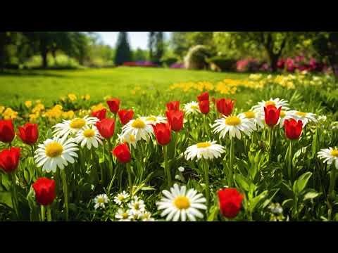🌸 Spring Nature Bliss | Colorful Flowers, Birdsong & Tranquil Moments 🐦🌷