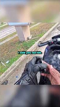 Cop thinks biker is out on bond 🫣 ‪@Kel.500‬