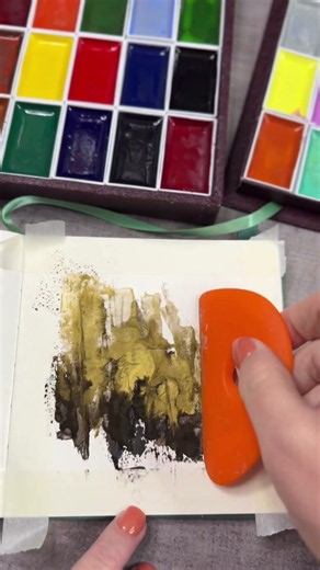 Mini Abstract Art Process - Letting the Rough Edges Stay