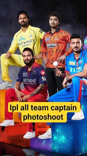 ipl all team captain photo & video shoot 🤗