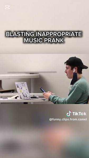 Inappropriate Music Prank in the Library