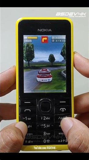Nokia 301 Play Games Java Rally Master Pro 3D ! #shorts #games #nostalgia