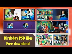 Free 12x36 Birthday PSD Vol 2 NEW psd files Download || Photoshop